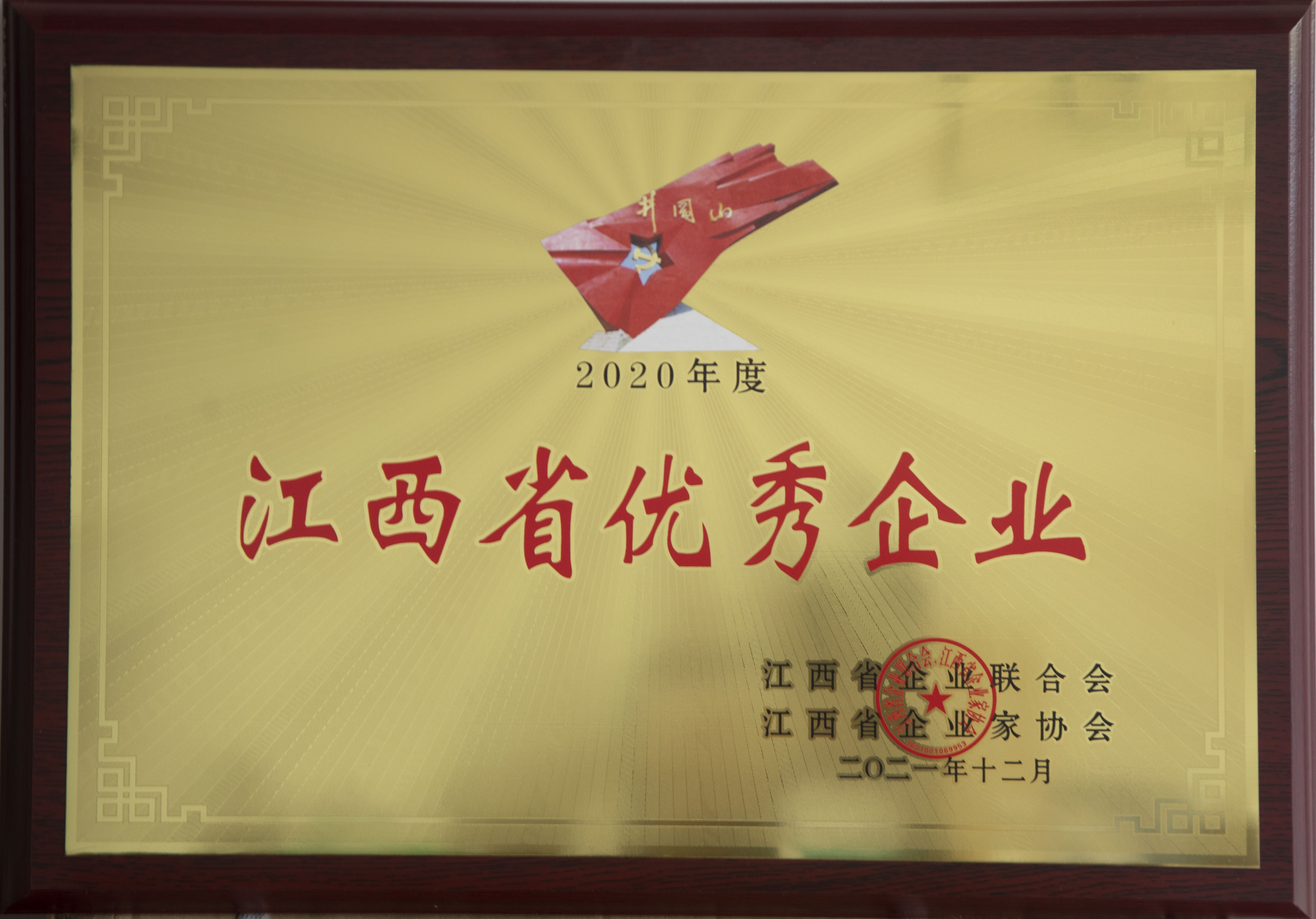 Outstanding Enterprise of Jiangxi Province in 2020