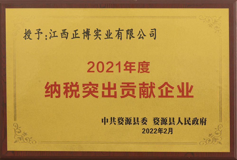 Outstanding Tax Contribution Enterprise in 2021
